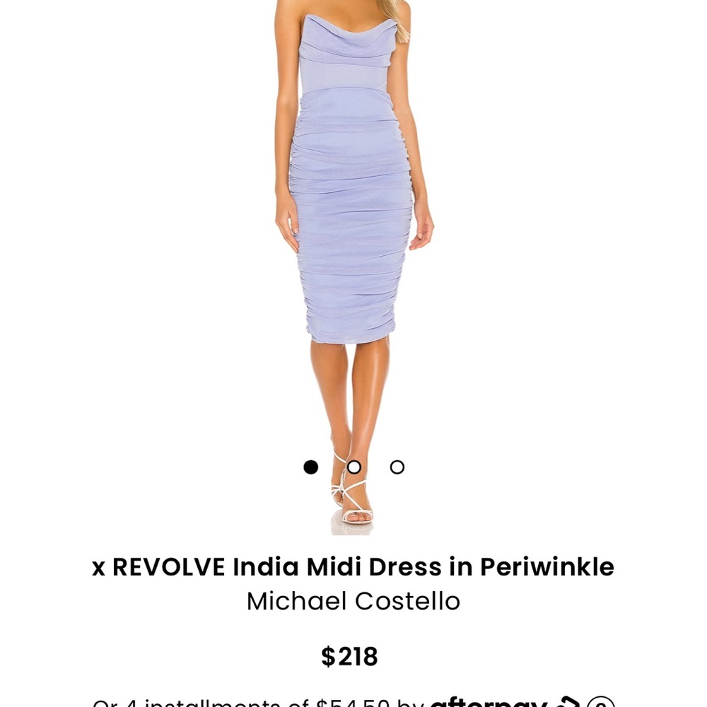 Michael Costello Periwinkle Midi Dress